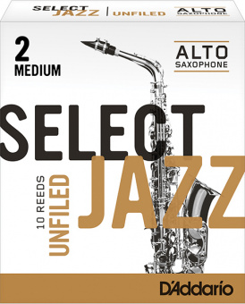 Трость для саксофона альт RICO RRS10ASX2M Select Jazz, размер 2, средние (Medium)